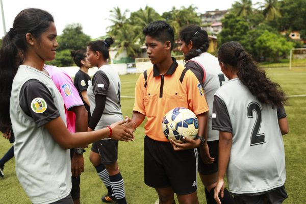 Josline Dsouza, a young woman meeting the challenges of refereeing in India